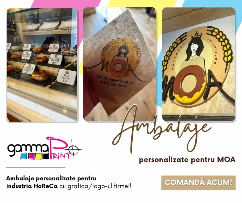 Ambalaje HoReCa Produse promoționale Gamma Print Tipografia Gamma Print Brasov | Tipografia Gamma Print | Tipografie Brasov | Produse conferințe | Ambalaje
