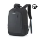 Rucsac business impermeabil pentru laptop, 22 L, cu benzi reflectorizante, de culoare turcoaz