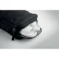 Rucsac de cabină extensibil pentru laptop de 15 inch, cu deschidere la 180 de grade și spațiu pentru pantofi, de culoare neagră