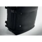 Rucsac de cabină extensibil pentru laptop de 15 inch, cu deschidere la 180 de grade și spațiu pentru pantofi, de culoare neagră