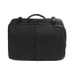 Rucsac extensibil pentru laptop de 15 inch, cu compresie în vid și pompă USB, de culoare neagră
